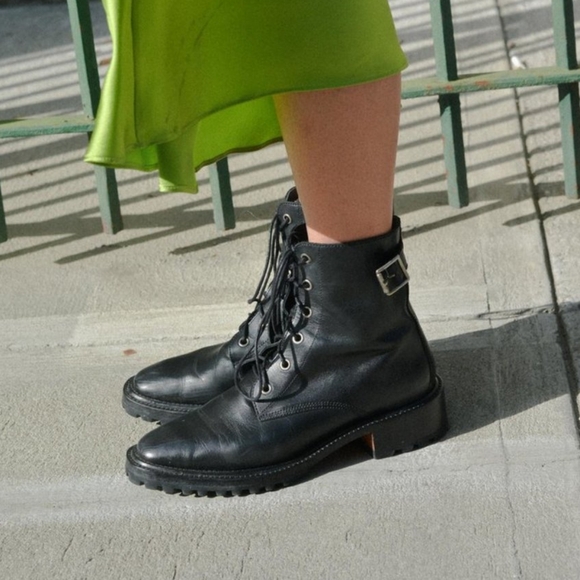 Rachel Comey Dame Leather Combat Boots - Picture 6 of 11